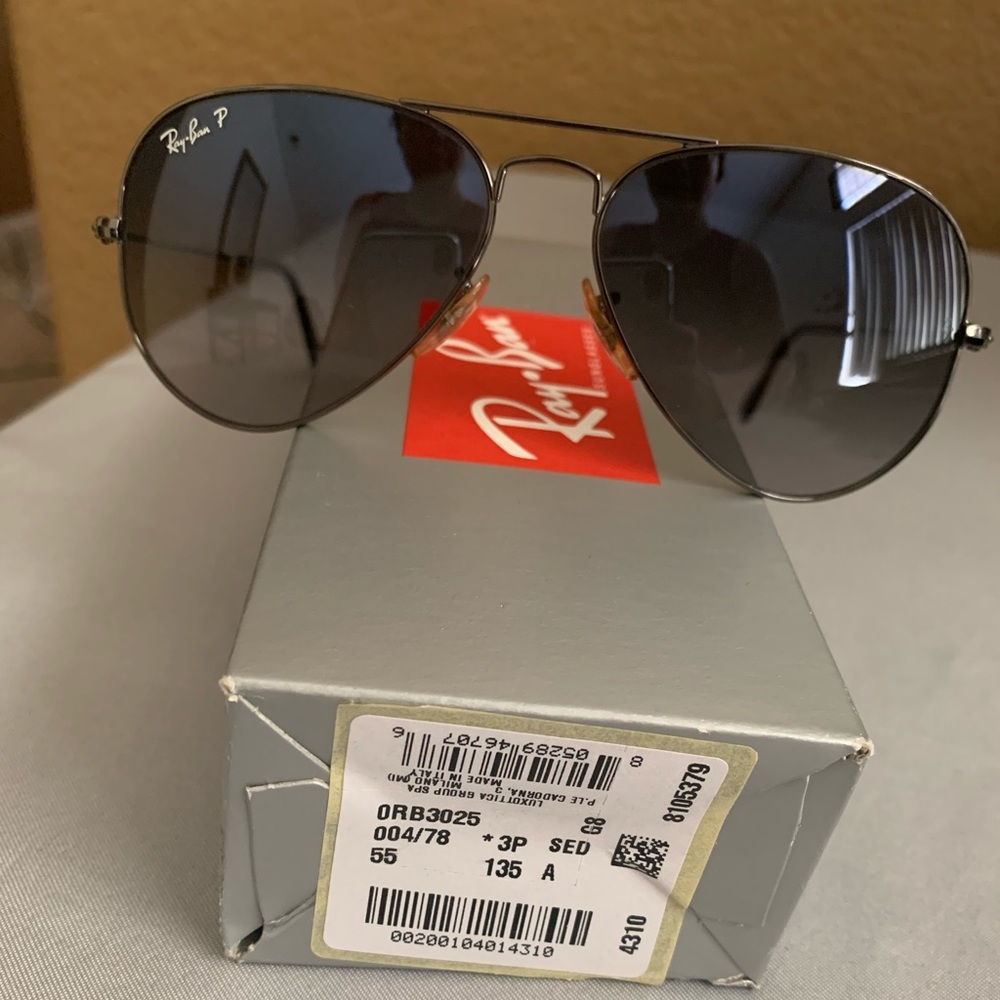 Ray-Ban polarized gradient aviator